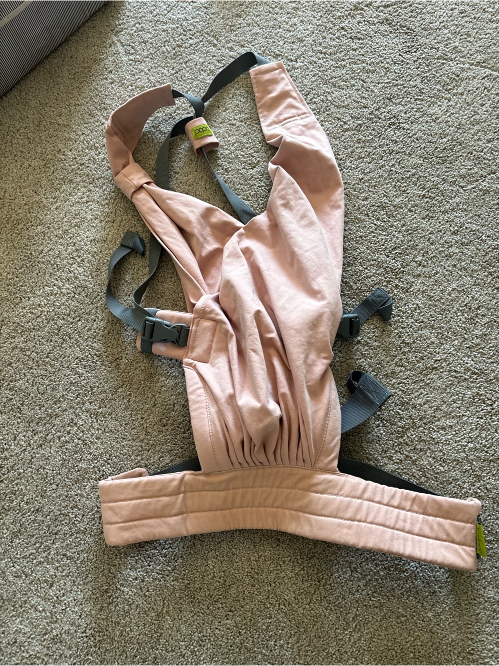 Ergonomic Blush Pink Carrier with Supportive Straps